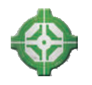 A green token shaped like a crosshair.